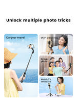 Bâton de selfie, bâton de selfie extensible avec télécommande sans fil et support trépied