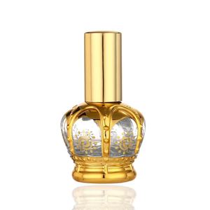 Factory Direct 10ml Electroplating Crown Perfume Dispenser <strong>Bottle</strong> <strong>Mini</strong> Travel Glass <strong>Bottle</strong> for Skin Care Cream Sample Glass - Product Image 3