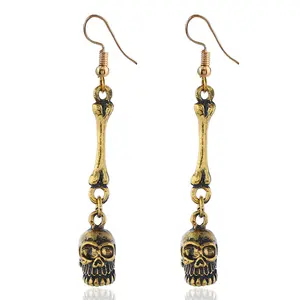 2312 jewelry supply and selling personality retro exaggerated alloy bone earrings