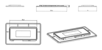 Interrupteur Tactile LED à Double Touche avec Mémoire de Déconnexion et Contrôle Anti-Buée TUV/CE, Sortie 60/120W, pour Système de Miroir de Salle de Bain