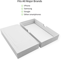 Boîte d'emballage universelle en carton durable pour iPhone Google Smartphones Matériaux recyclés Gaufrage UV pour l'électronique grand public