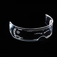 Lunettes LED Lumineuses Colorées Cool, Lunettes de Soirée Clignotantes à Effet Néon pour Boîte de Nuit, DJ, Fête Dansante, Décoration