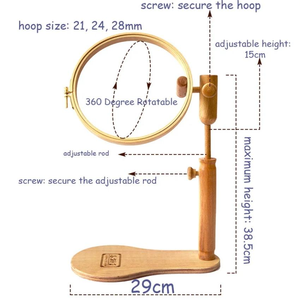 Soporte de <span class=keywords><strong>Bordado</strong></span> de Madera Multifuncional Ajustable al por Mayor para Escritorio, Marco de <span class=keywords><strong>Bordado</strong></span> de Punto de Cruz - Product Image 6