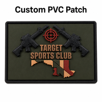 Écusson personnalisé en PVC caoutchouc 3D en relief, badge d'équipe sportive, logo de club personnalisé, écusson rectangulaire pour équipement, sacs à dos, vêtements