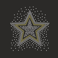Strass en cristal thermocollants ronds écologiques en gros pour la décoration de vêtements DIY