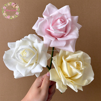 Crème hydratante à la rose la plus vendue, fleurs artificielles au toucher réel pour la décoration de mariage et de la maison