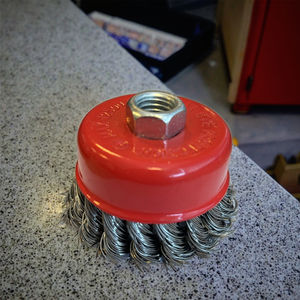 Sikat baja daya industri tugas berat 75mm cangkir sikat kawat baja karbon kualitas tinggi sudut penggiling pemoles baru - Product Image 6