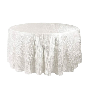 高級102インチニットポリエステル製テーブルクロス 光沢のあるファッショナブルなマルチカラー 無地 耐久性 エコフレンドリー 洗濯可能 ホームウェディングパーティー用 - Product Image 2