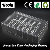 Plateau d'ampoules en plastique transparent écologique, boîte de flacons médicaux jetables de 10ml, paquets blister pour tablettes