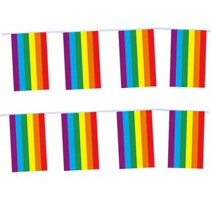 Bandera de Arcoíris LGBT de Orgullo Gay, Diseño Personalizado, 100% Poliéster, para Uso en Automoción, Educación y Agencias de Viajes, Tamaño Personalizado - Product Image 3