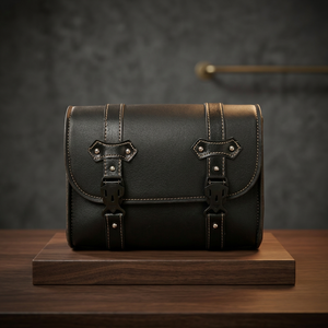 Sacoche de selle de moto en cuir véritable imperméable, best-seller mondial, capacité 25L - Product Image 3