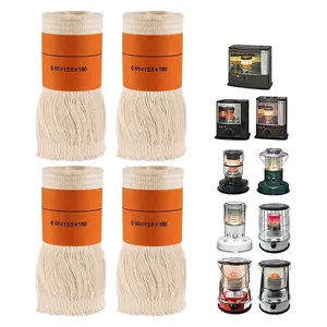 1Set Mèche Orange & Blanc Crémeux 9.5X18Cm pour Poêle à Pétrole pour Usage Intérieur, Mèches pour Chauffage à Pétrole, - Product Image 4