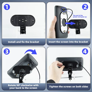 Écran de moto CarPlay à dégagement rapide de 6,25 pouces, détachable, IP67, prise en charge du CarPlay sans fil, Android Auto pour <span class=keywords><strong>scooter</strong></span>, moto - Product Image 5