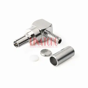 RG316 RG174 Cable Nickel Plated Brass Right Angle CRC9 Male Type Connector