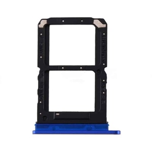 Vassoio Dual SIM di ricambio per Oppo Realme X2 Pro RMX1931, colore blu - Product Image 1