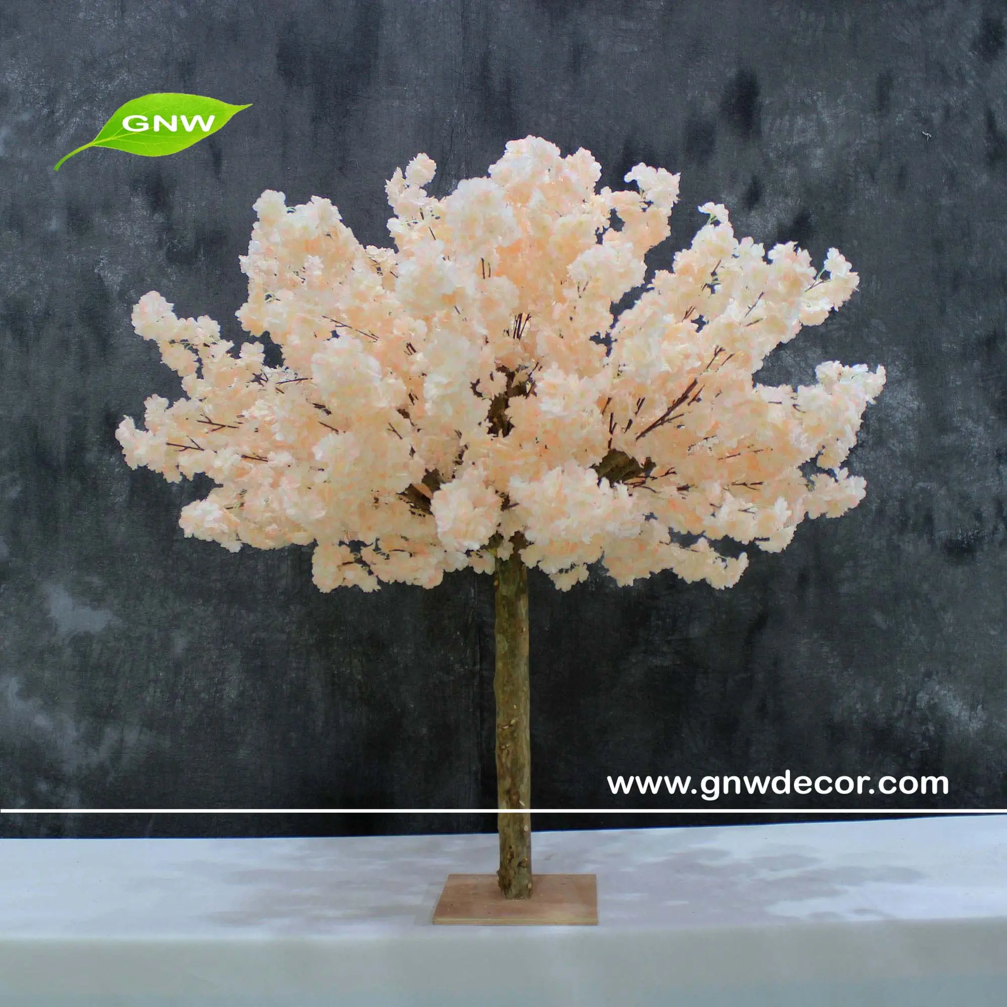 GNW оптовая продажа дешевого вишневого дерева для свадебного украшения для стола
