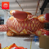 Publicité personnalisée Matériaux gonflables en PVC Géant 7m Hélium Dragon volant Monstre Cartoon scellé avec Valve