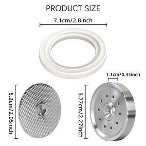 Joint en silicone pour écran de douche en acier inoxydable compatible avec les machines à expresso de la série 900 - Product Image 3