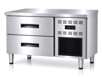 Congélateur-réfrigérateur de comptoir professionnel en acier inoxydable à 4 tiroirs pour cuisine de restaurant - Prix fabricant