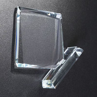 Trofeo de Cristal Cuadrado en Blanco de Alta Calidad al por Mayor, Logotipo Personalizado Grabado, Impresión UV Resistente al Agua, Premio para Recuerdo Deportivo
