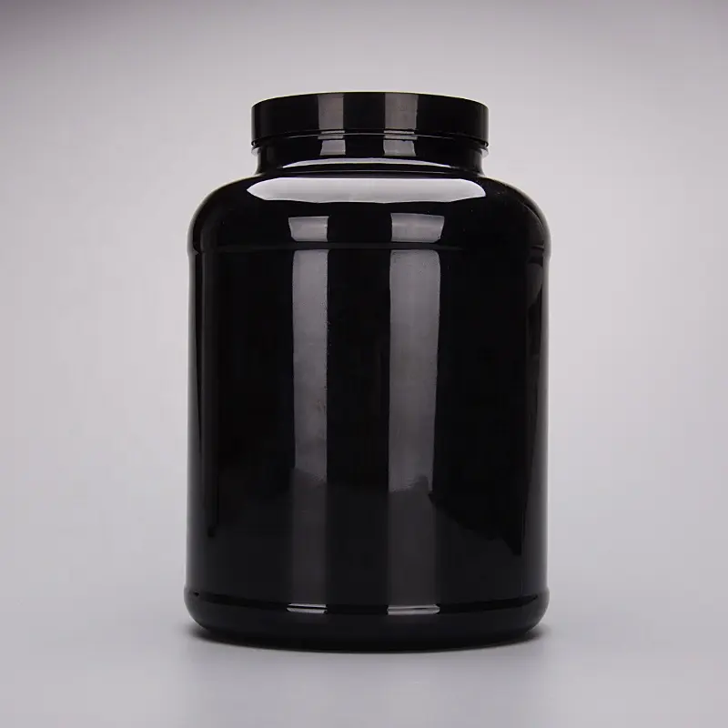 Empty Fitness Protein Powder Container 3L 5L 7L 10L Capacity Color Custom Wide Mouth Whey Protein Jar Plastic Bottle For Powder