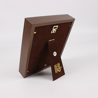 Marco de Fotos Tridimensional de Madera MDF Ecológico y Duradero con Logotipo Personalizado, Acabado Marrón, Diseño Moderno, Tamaño Personalizado