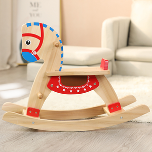 ของเล่นไม้เด็ก รูปม้าโยก ของขวัญวันเกิดเด็ก ม้าโยกน่ารัก - Product Image 2