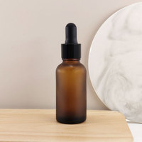 5ml 10ml 15ml 20ml 30ml 50ml flacon compte-gouttes en verre dépoli ambre bleu vert avec boîte pour emballage de sérum d'huile de cheveux personnaliser