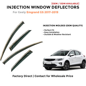 Injection Window Deflectors for Geely Megrand GS 2017-2019 Rain Guards Side Window Visor Wind Deflector Auto Accessories - Product Image 2