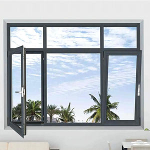 Fenêtres <span class=keywords><strong>à</strong></span> battants français modernes en alliage d'aluminium insonorisées et résistantes aux ouragans avec <span class=keywords><strong>double</strong></span> <span class=keywords><strong>vitrage</strong></span> - Product Image 2