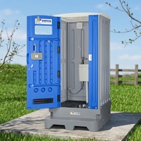 Toilette mobile portable en HDPE |   Réservoir d'eau intégré pour chantier de construction, camp pétrolier, location