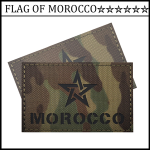 Bordado táctico país Bandera <span class=keywords><strong>de</strong></span> Marruecos viaje mochila hombro apliques DIY coser ropa etiqueta apliques para camisa bolsa - Product Image 3