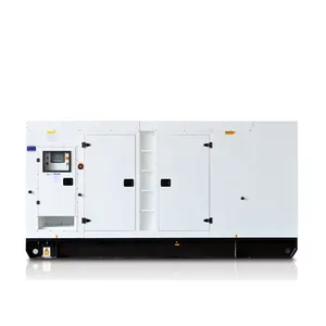 Genset listrik, generator DG diesel 450kva tahan suara 3 fase, konsumsi bahan bakar per jam 360kw 120V/240V 60Hz AC