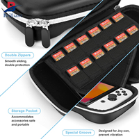 Étui à fermeture éclair en EVA personnalisable avec logo couleur brillant pour Switch/Switch OLED, protection contre les chocs, l'eau et la poussière