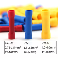 Connecteurs d'épissure bout à bout en PVC de calibre 22-16, bornes à sertir à épissure rapide pour fil isolant
