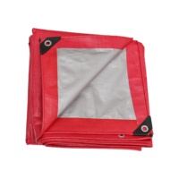 Bâche en PE sur mesure, 140 g/m², orange et argentée, imperméable, très résistante, pour camions, marchandises, abris de chantier