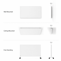 Chauffage infrarouge WiFi intelligent pour la maison, 600W, télécommande, panneau radiant écoénergétique, 3 modes d'installation pour appartement moderne et bureau