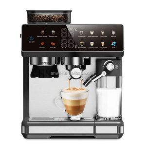 เครื่องชงกาแฟเอสเพรสโซอัจฉริยะ ANWELL พร้อมระบบทำฟองนม เครื่องทำกาแฟแบบเมล็ดกาแฟสู่ถ้วย 4 in 1 สำหรับสำนักงานและบ้าน - Product Image 4