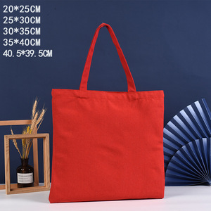 Wholesale Custom Logo <b>Recycled</b> Cotton Medium Woven Canvas <b>Tote</b> Ladies' Style Folding Daily Competitive Shopping <b>Bag</b> - Product Image 5