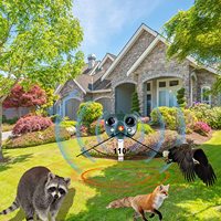 Top Outdoor Starker Wasserdichter Solar Tiervertreiber mit Ultraschall für Nachts gegen Hunde, Katzen, Rehe, Vögel, Wildtiere