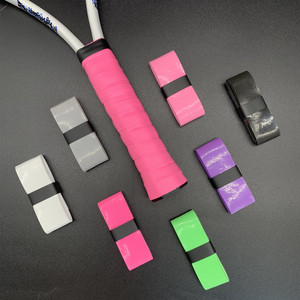 Cinta de agarre de Poliuretano ecológico de tipo fino de color rosa fuerte Tacky Overgrip para raqueta de bádminton Pickleball de tenis - Product Image 2