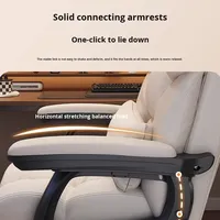 Vente en gros de chaise de bureau ergonomique pivotante en acier inoxydable chaise de jeu inclinable confortable avec repose-pieds