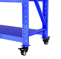 Support de rangement amovible multifonctionnel pour entrepôts Construction en acier et métal avec roues sans étagères en spirale Carton emballé