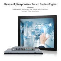 PC tactile industriel avec écran carré de 17 pouces, tactile résistif, TPM 2.0, sécurité matérielle, IP65
