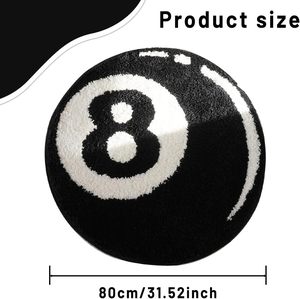 Alfombra de Baño Personalizada con Diseño OEM de 8 Bolas, Antideslizante, Suave y Afelpada, de Microfibra Absorbente Rápida - Product Image 2