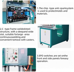 آلة لحام قماش بتردد عالٍ 8 كيلووات، آلة ختم قماش مشمع PVC، معدات صناعة الخيام - Product Image 4