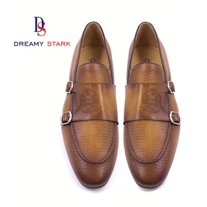 Nouvelles Chaussures Habillées pour Hommes en Cuir Véritable Bicolore Marron, Design Laser Tendance Fait Main, Logo Personnalisé, Marque Originale - Product Image 3