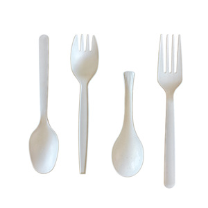 Vaisselle en <span class=keywords><strong>plastique</strong></span> biodégradable <span class=keywords><strong>jetable</strong></span> de fourchette de couteau de fruit de nourriture occidentale pour les parties - Product Image 4