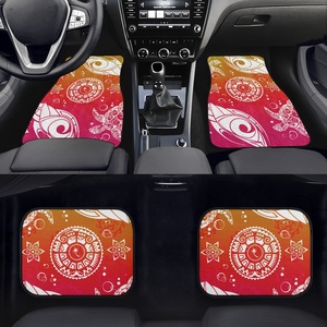CHUUK Tribal <span class=keywords><strong>Design</strong></span> personnalisé tapis de sol de voiture motif tortue polynésienne accessoires de voiture décoration intérieure tapis de sol en caoutchouc pour voiture - Product Image 3