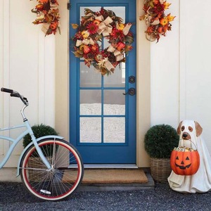 Bol à bonbons Citrouille Halloween, Figurine en résine Chien <span class=keywords><strong>Fantôme</strong></span> Chat, Décoration pour Fête de la Toussaint, Balcon et Maison - Product Image 3